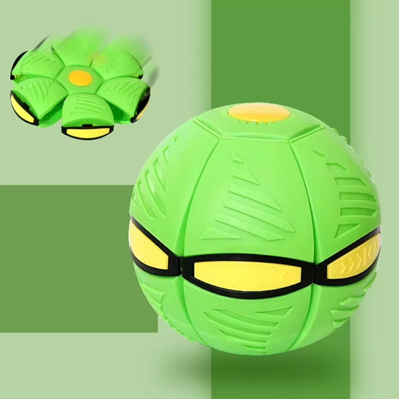 Bouncy Ball Magic Flying Saucer Ball Educational Pet Children'S Toy Indoor and Outdoor Decompression Deformation Sports Ball