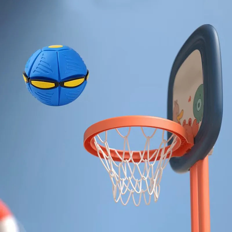 Bouncy Ball Magic Flying Saucer Ball Educational Pet Children'S Toy Indoor and Outdoor Decompression Deformation Sports Ball